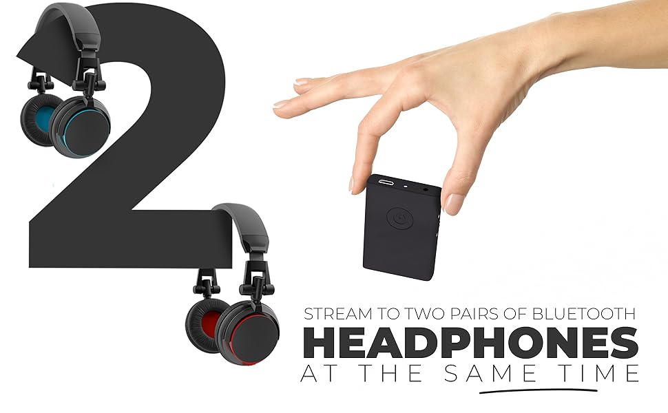 LAYEN Bluetooth Transmitter Receiver 3.5mm 2in1 AUX Wireless Audio