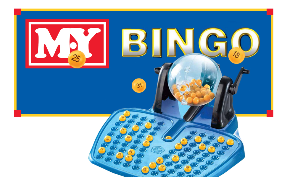 M.Y Traditional Bingo Game Complete with Bingo Balls, Dispenser and