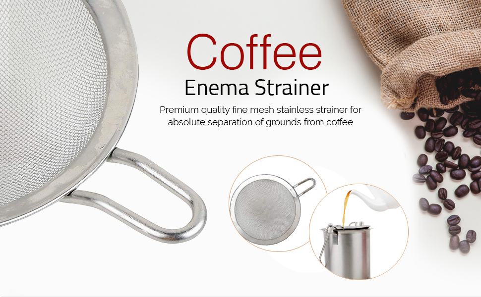 HealthAndYoga™ Enema Supplies (Coffee Enema Strainer