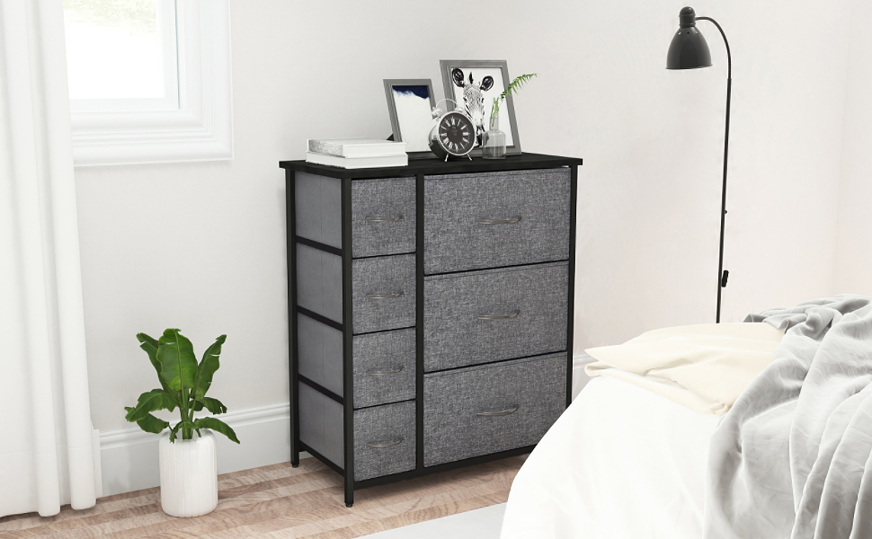 Kamiler 7 Drawers DresserFurniture Storage Unit,Bedroom