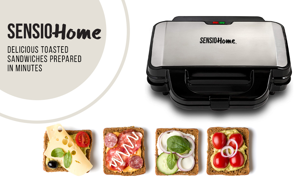 Global Gourmet by Sensiohome Sandwich Toaster/Toastie Maker Deep Fill
