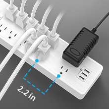 low profile power strip