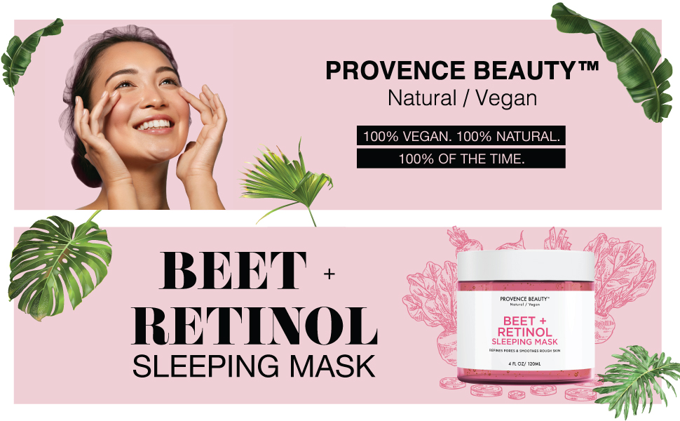 Amazon Com Beet And Retinol Gel Face Mask Hydrating Face And Neck Moisturizer For Anti Aging Wrinkle Acne Firming And Dry Skin Organic Facial Mask For Women Men And All