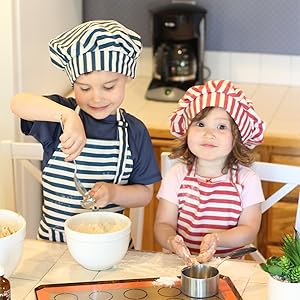 children baking apron