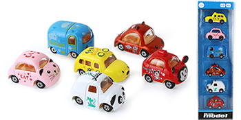 Amazon.co.jp: Coolplay 6台セット ミニカー 車おもちゃ 動物