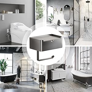 Amazon.co.jp: トイレット ペーパーとおしりふきホルダー、収納
