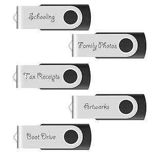 enfain usb drives with labels