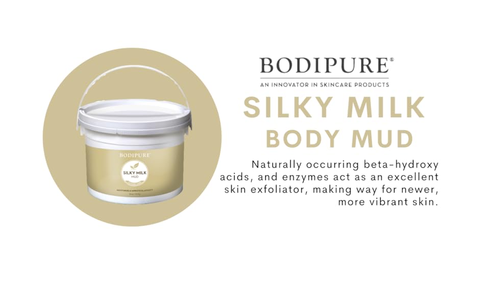 BODIPURE Silky Milk Mud Mask for Body Rich in Essential