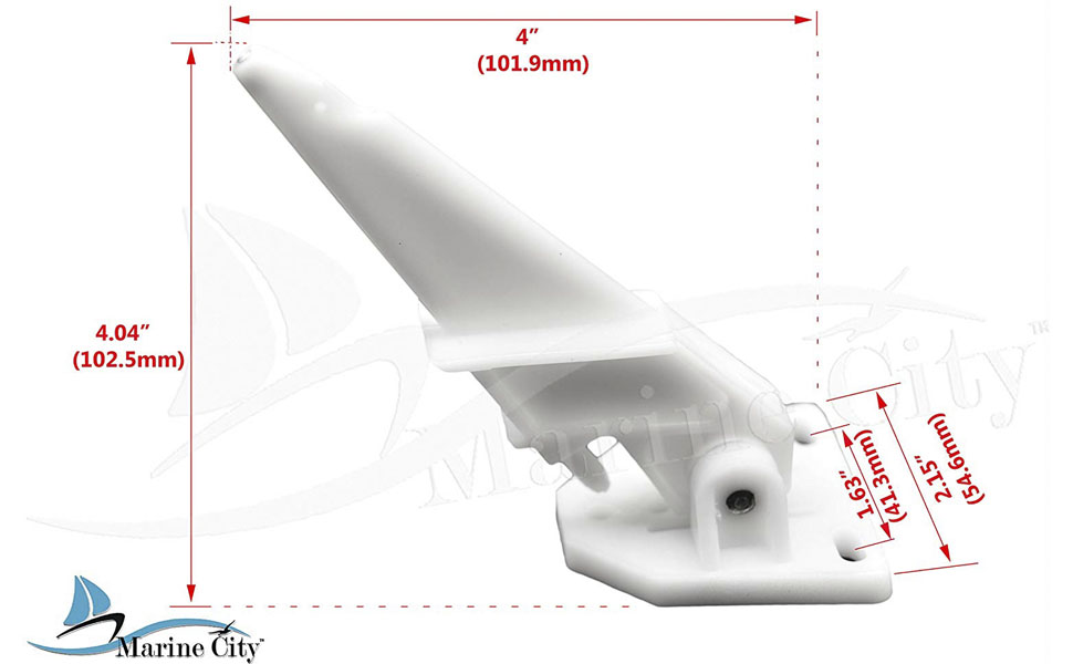 MARINE CITY Boat Universal Speedometer Kick up Pitot Tube 80 MPH Sea Portable Mini