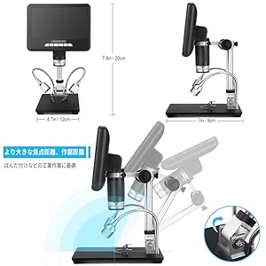 Amazon.co.jp: LINKMICRO デジタル顕微鏡 7インチ LCD 1080P
