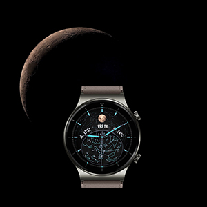 Huawei Watch GT2 Pro 46mm Nebula Gray Leather Strap Watch