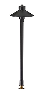 ライト・ランタン Valo shade wantkey black wantkey camp VOLT Flat Hat 12V Black Brass Path Light (5