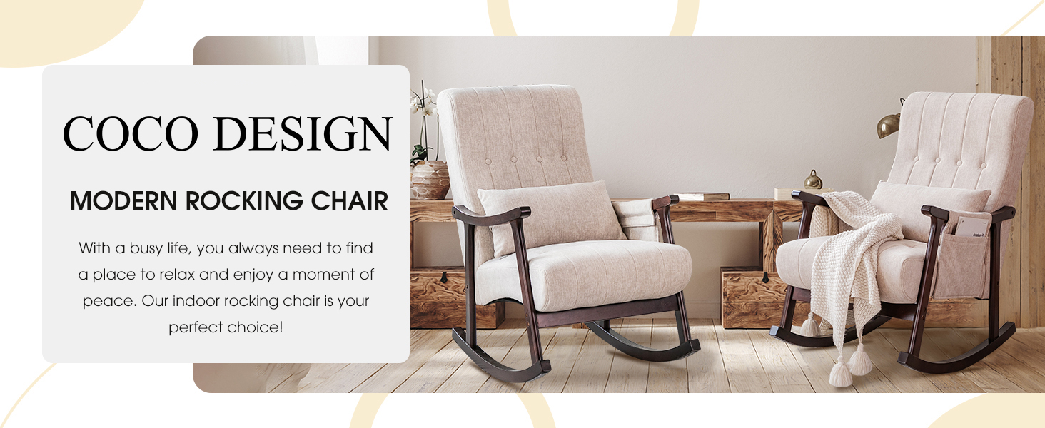 Coco ページ Amazon.com: COCO DESIGN Rocking Chair Indoor, Nursery