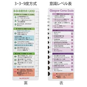 Amazon ナースリー ナーススケール 2枚組 滴下早見表 意識レベル表 ゲージ スケール 医療 ホワイト a Nursery ナースリー ドラッグストア