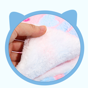 Sweetude 6 Pcs Rat Hammock Set Ferret Hanging Tunnel 3 Tier Guinea Pig Hammocks Hideout Soft Chinchilla Bed for Cage Accessories Hide,Play and Sleep(Cute,Heart) 14 B0C3CYCCZS 4