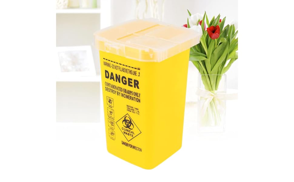 SHARP - のこのこ Amazon.com: QWORK 1 Quart Sharps Disposal Container