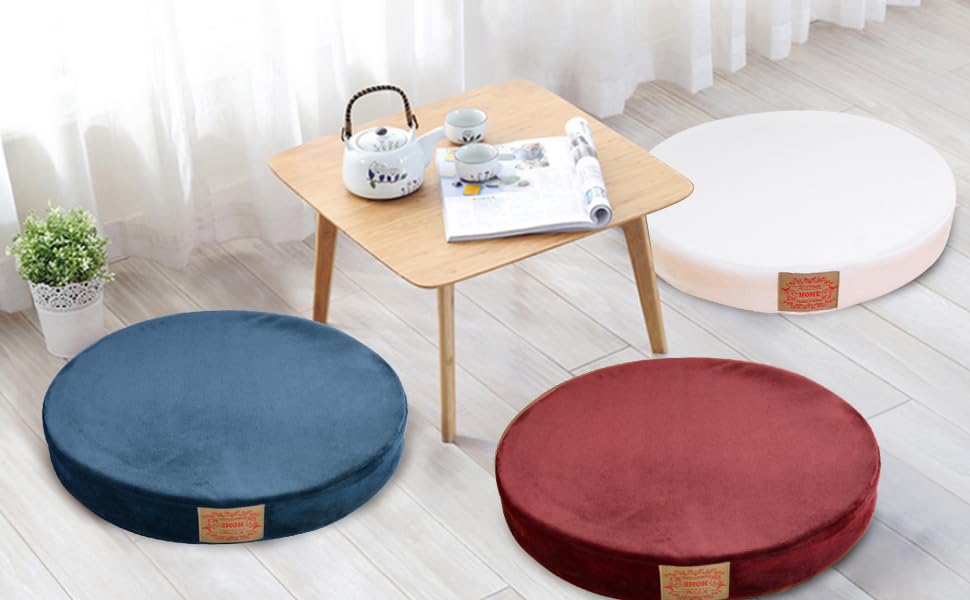 Amazon.co.jp Shinnwa Cushion, Round Memory Foam, Floor Cushion, Round