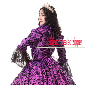 Side concealed zipper