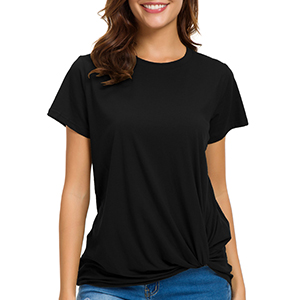 knot front t shirt