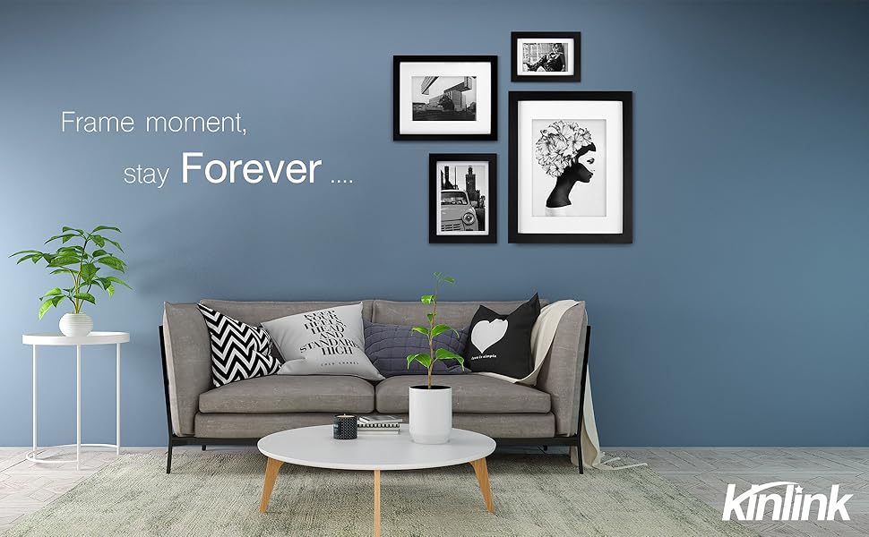 classical 8x10 picture frames 11x14 black and white