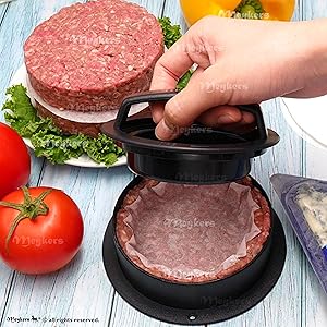 Patty Paper Sheets Burger hamburger wax liner round Parchment press burger press patty maker