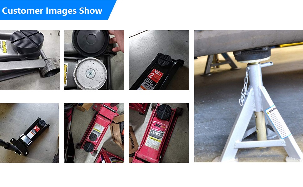 Partol Floor Jack Rubber Pad Universal Floor Jack Pad Adapter Pinch