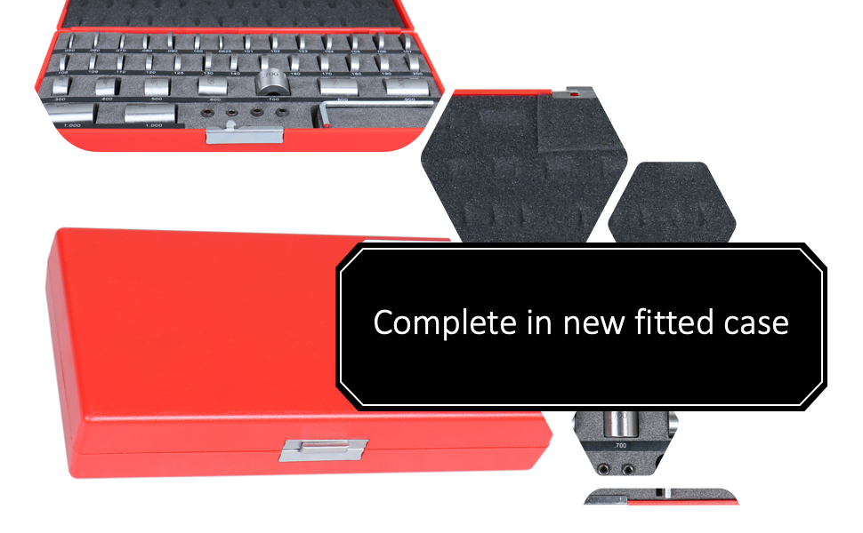 Accusize Industrial Tools 36 Pc Steel Space Block Set in