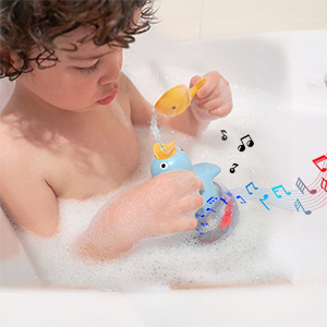 Bath toys Music bathtub toy for boys and girls toddlers 1 2 3 4 years old