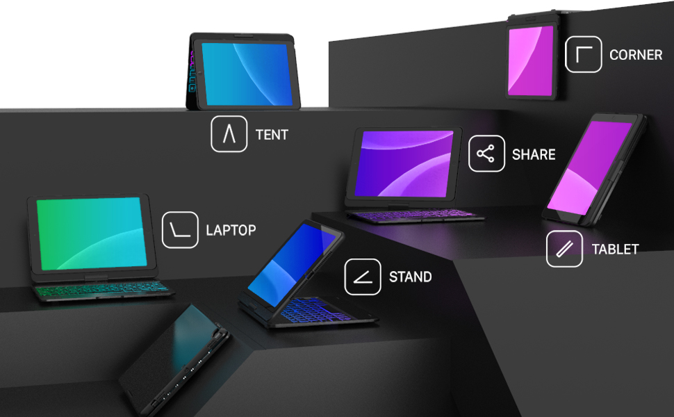 iPad Keyboard Case for iPad 2018 (6th Gen) iPad 2017 (5th