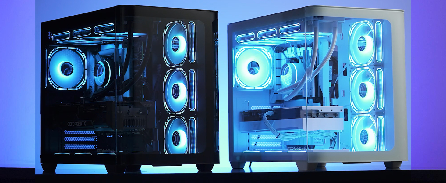 Amazon.com: darkFlash ATX Mid-Tower Gaming PC Case, Back