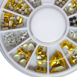 resin accessories slime supply tumbers epoxy flake sequn stars moon heart studs charms nail designs