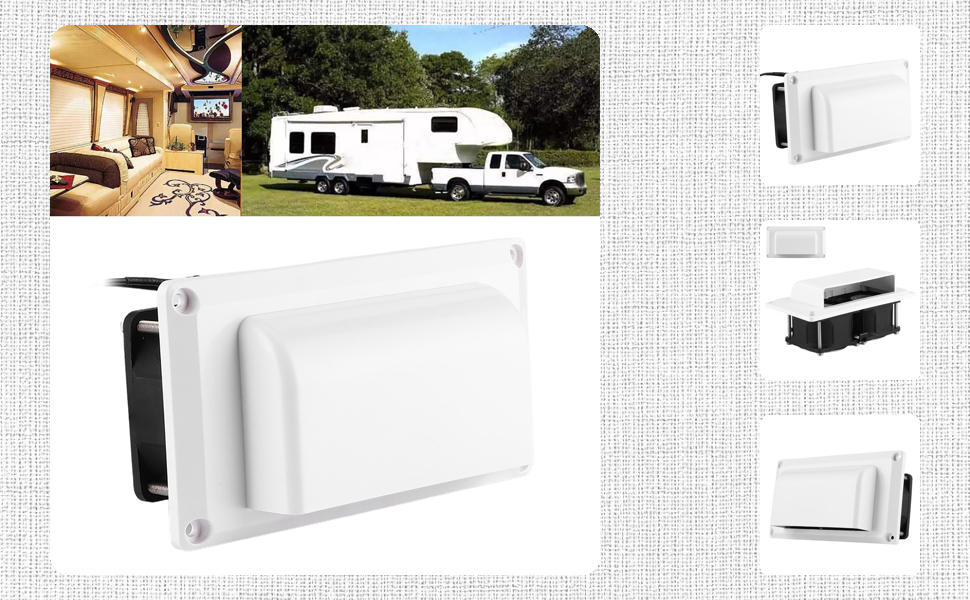 Side Air Vent Ventilation Exhaust Fan 12V Extractor Fan Caravan