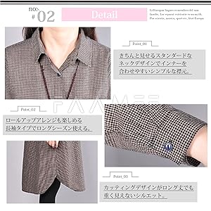 チェック チュニック Aライン レディース ワンピース シャツ 長袖 グレー 灰色 ネイビー 紺色 紺 コン コンイロ レッド 赤色 赤 アカ イエロー 黄色 キイロ ロングシャツ