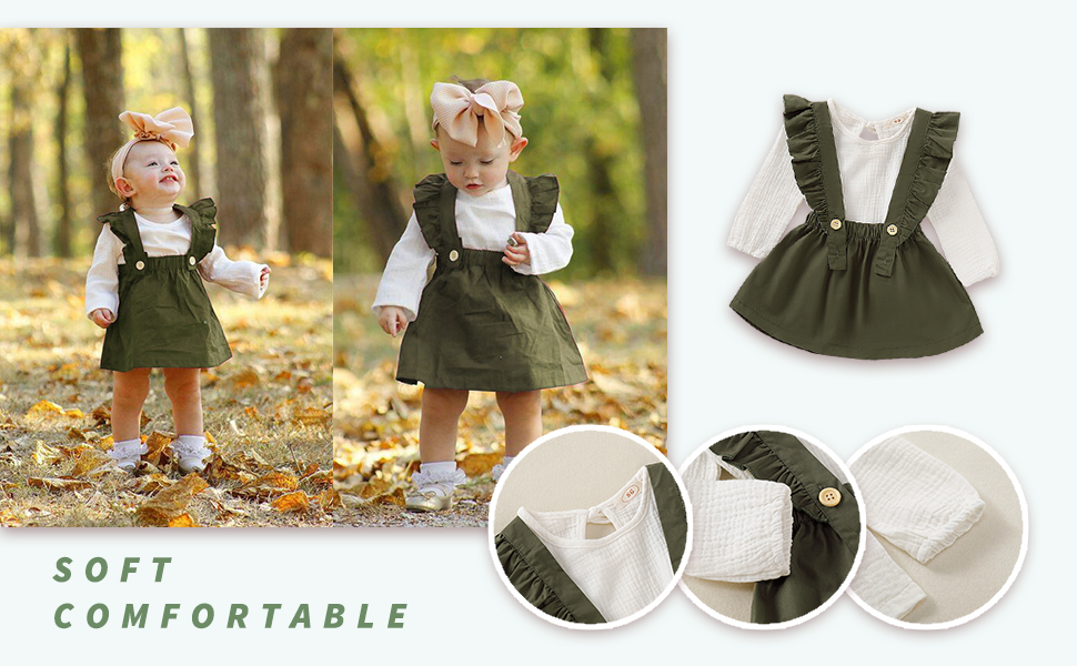 little girl suspender dress