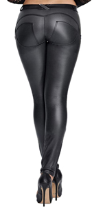 Ruched Bum Leggings-The New Fashion Trend You Can't Ignore | Plus Size Legging PU Pants