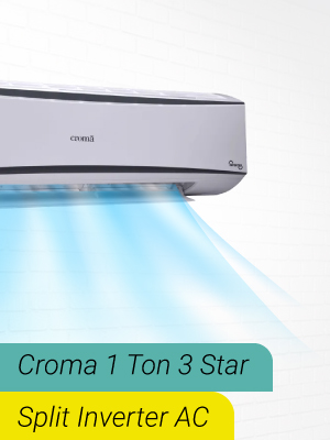 Croma 1 Ton 3 Star Split Invertor AC
