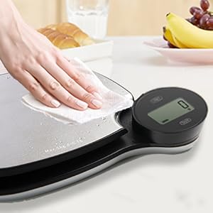 Sansui Battery-free Digital Kitchen Scale (5 kg, Stainless Steel)