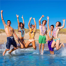 100PCS 1 BangShou Flores Hawaianas Guirnalda Hawaiana Collar