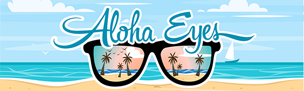 ALOHA EYEWEAR EYES GLASSES LOGO