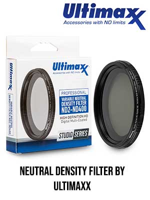 Ultimaxx 49MM VARIABLE NEUTRAL DENSITY FILTER ND2-ND400