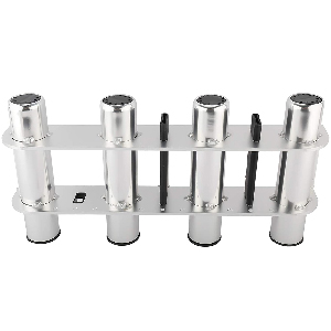 NovelBee 4 Tubes Aluminum Alloy Fishing Rod Holder for Boats Yacht