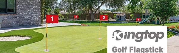 Mini golf flag for yard