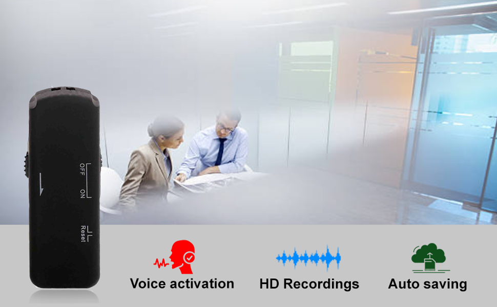 Voice Activated Recorder Professional USB Stick with Crystal Clear
