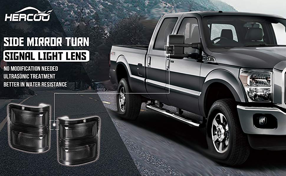 ford super duty led side maker mirror turn signal light lens