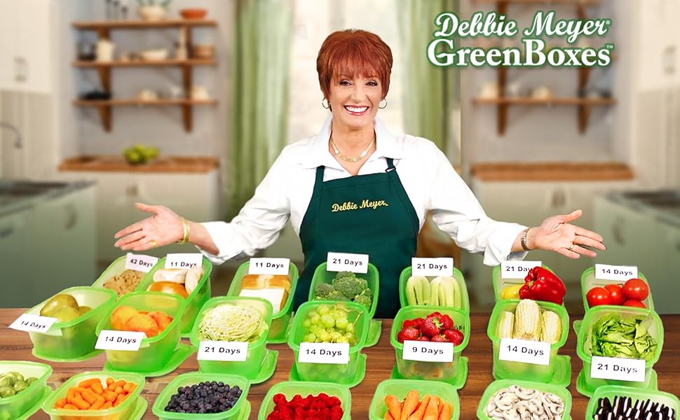 Debbie Meyer GreenBoxes BreadBox keeps Baked Goods, Snacks, Fruits, and Vegetables