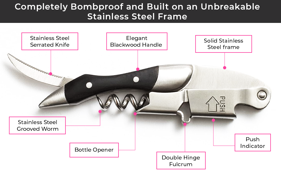 Prestige Waiters Corkscrew By Coutale Sommelier Rosewood
