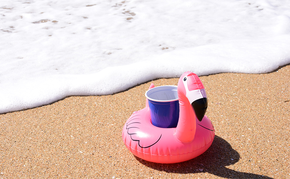 Inflatable Drink Holder, 25 Pack Pool Drink Floats