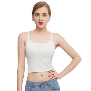 Women Built-in Padded Camisole Yoga Bra Longline Adjustable Shirts Sleeveless Fitness Crop Tank Top 10 ..