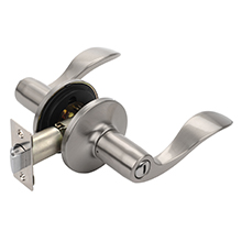 heritage privacy bathroom door lever satin nickel handle dynasty hardware