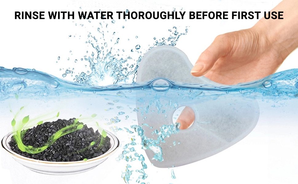 ADOV Cat Water Fountain Filters, 4Pack Triple Action Fountain Filter